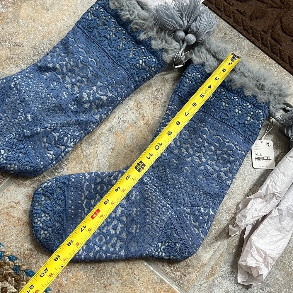 Free People One Seraphina Stocking, Blue, NWT - Picture 8 of 12